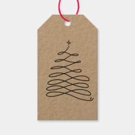 Baum-Geschenkmarke Geschenkanhänger