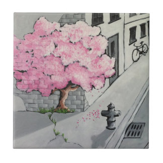 Baum-Graffitifliese Fliese