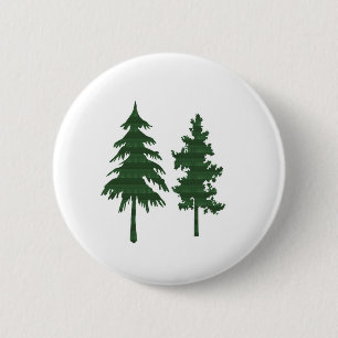 BAUM Grün Wilde Umgebung Dschungel Holz NVN712 Button