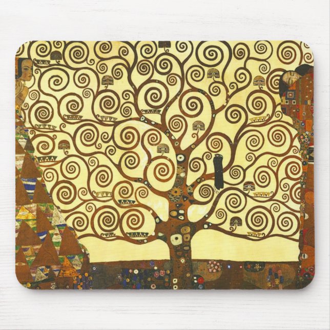 Baum Gustav Klimt der Leben-Mausunterlage Mousepad (Vorne)