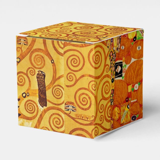 Baum Gustav Klimt Nouveau Geschenkschachtel (Vorderseite)