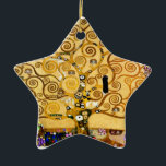 Baum Gustav Klimt Nouveau Keramik Ornament<br><div class="desc">Der Baum des Lebens (1909) ist ein schönes Gemälde des Wiener Sezessionisten Gustav Klimt. Bekannt für die Malerei mit reinem Gold,  ist seine Kunst lebendig und lustig. Die Äste des Baumes des Lebens kurbeln in Richtung Himmel.</div>