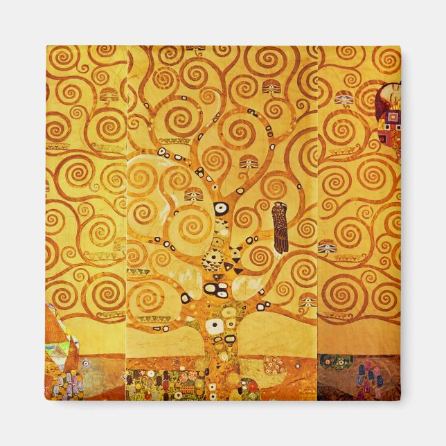 Baum Gustav Klimt Nouveau Magnet (Vorne)
