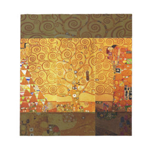 Baum Gustav Klimt Nouveau Notizblock