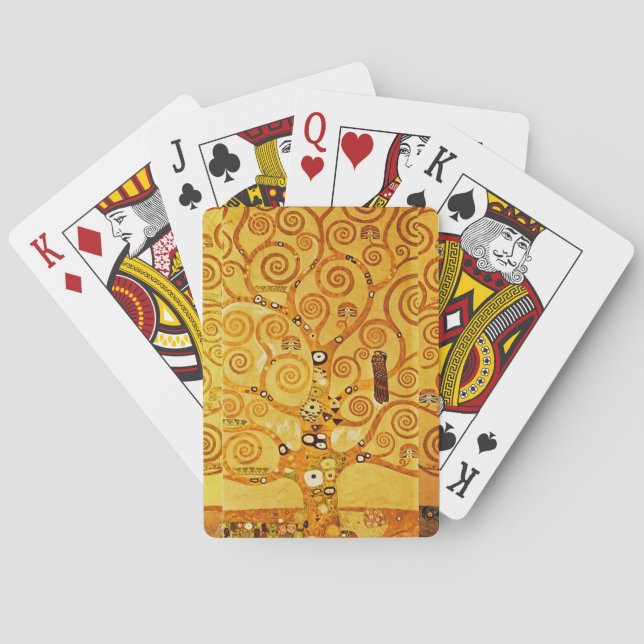 Baum Gustav Klimt Nouveau Spielkarten (Rückseite)