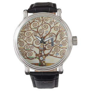 Baum Gustav Klimt wiederhergestellte Version Armbanduhr