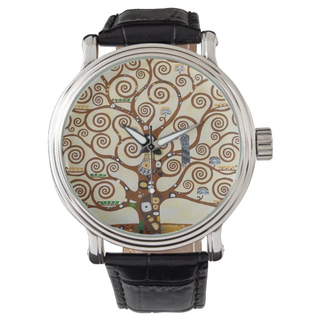 Baum Gustav Klimt wiederhergestellte Version Armbanduhr (Vorderseite)