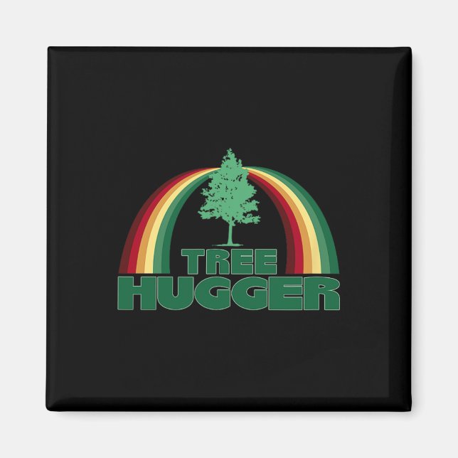 Baum Hugger Earth Day Tree Environmental Protectio Magnet (Vorne)