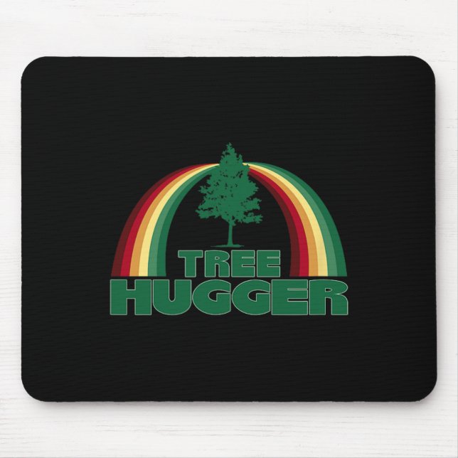 Baum Hugger Earth Day Tree Environmental Protectio Mousepad (Vorne)