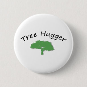 Baum Hugger einzigartiger Entwurf! Button