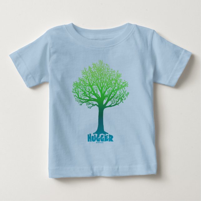 Baum Hugger grüner Regenbogen Baby T-shirt (Vorderseite)