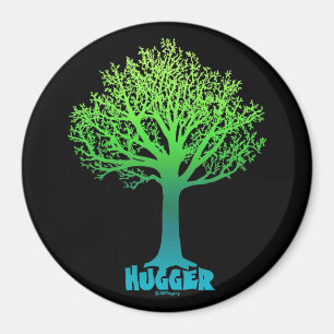 Baum Hugger grüner Regenbogen Magnet