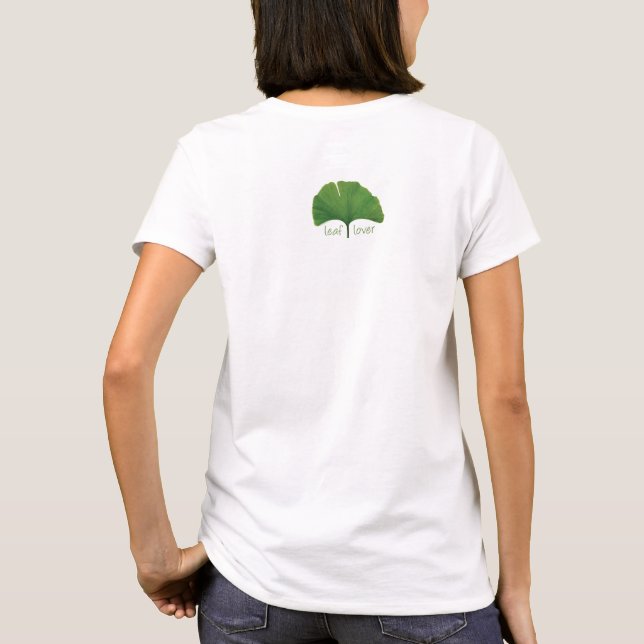 Baum Hugger, Leaf Lover - Ginkgo T-Shirt (Rückseite)