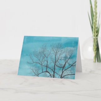 Baum im Winter Karte