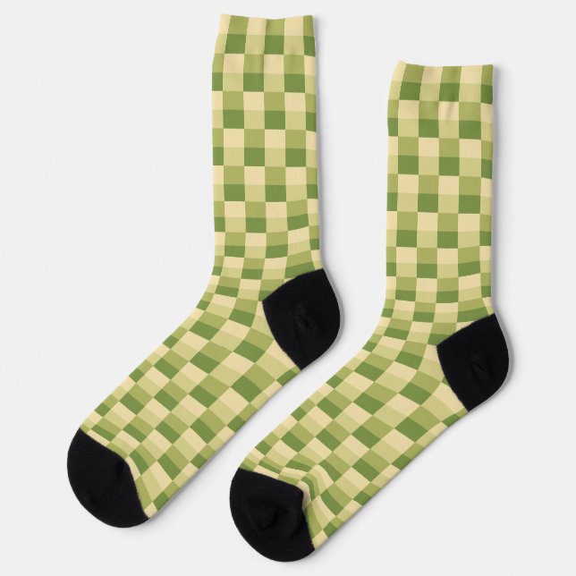 Baum in den Wüstenfarben Socken (Linkes Detail)