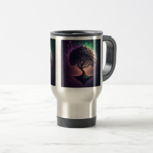 Baum in Raumfahrt/Tasse des Pendelverkehrs, 15 oz Reisebecher