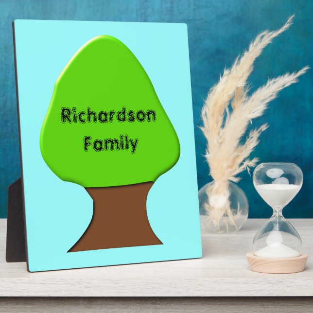 Baum individuell anpassbare Genealogy Plaque Fotoplatte (Seite)