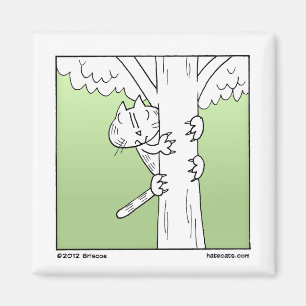 Baum-kletternde Katze Magnet