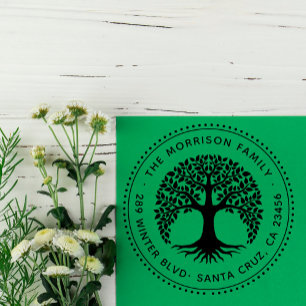 Baum Leben-des runden Familiennamens u. der Permastempel