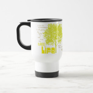 Baum Lebender christlichen Scripturereise-Tasse Reisebecher