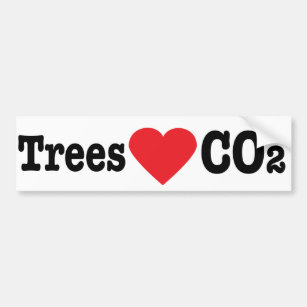 Baum-Liebe CO2 Autoaufkleber