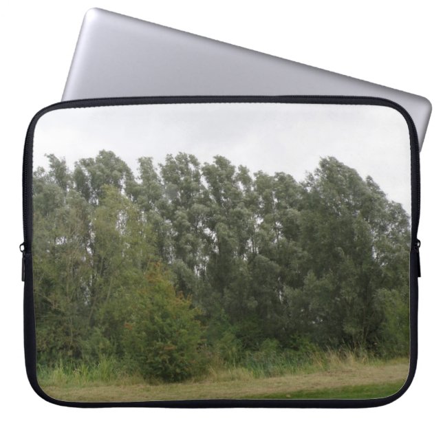 Baum-Linie Landschaft Laptop-Sieb Laptopschutzhülle (Vorderseite)