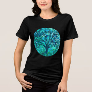 Baum-Medaillon Tri-Blend Shirt