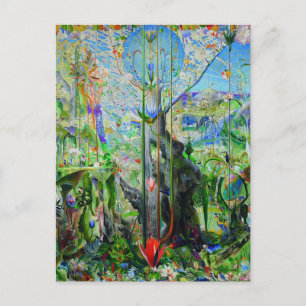 Baum meines Lebens von Joseph Stella Postkarte