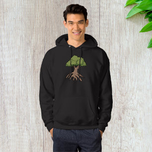 Baum mit langen Wurzeln Mens Hoodie