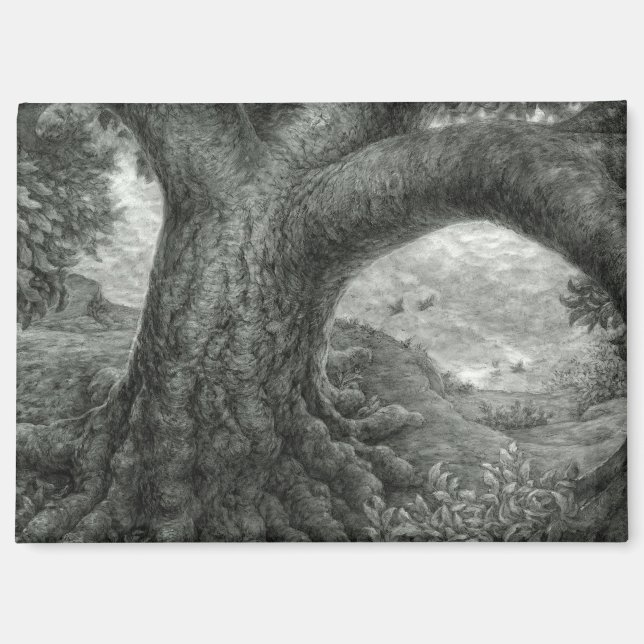 Baum mit Risiko Magnet (Vorderseite)