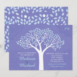 BAUM MIT STARS Jüdischer Hochzeitseinladung Einladung