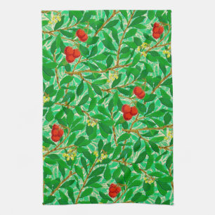 Baum-Muster William Morriss Lychee, hellgrün Küchentuch