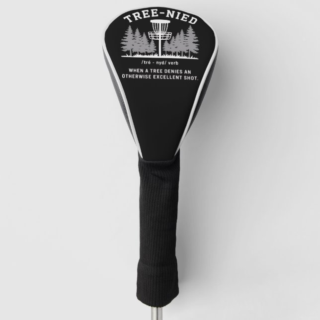 Baum Nied Disc Golf Lustiger Dummer Tree-nied  Headcover (Vorderseite)