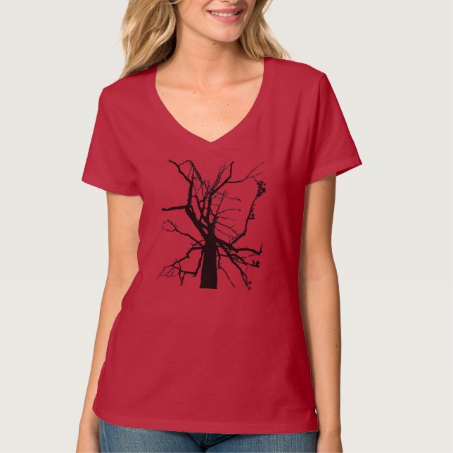 Baum-oberstesabstraktes T-Shirt (Vorderseite)