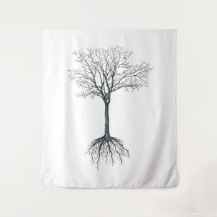 Baum ohne Blätter Wandteppich