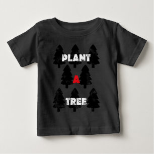 Baum pflanzen Muster Baby T-shirt