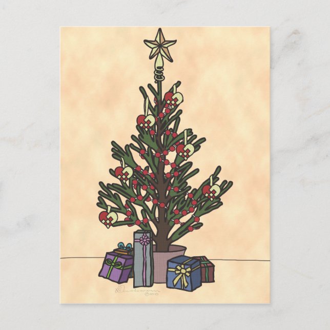 Baum, Postkarte (Vorderseite)