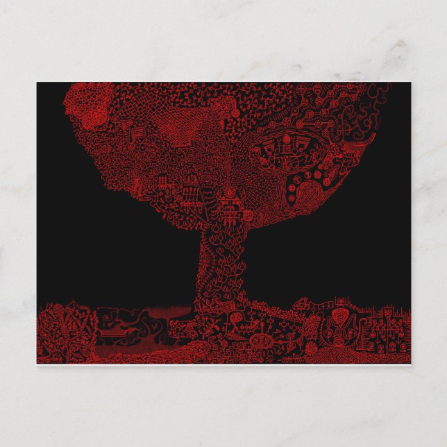 Baum Postkarte (Vorderseite)