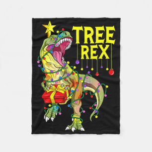 Baum Rex! Lustiger Weihnachts-Paläontologe  Fleecedecke