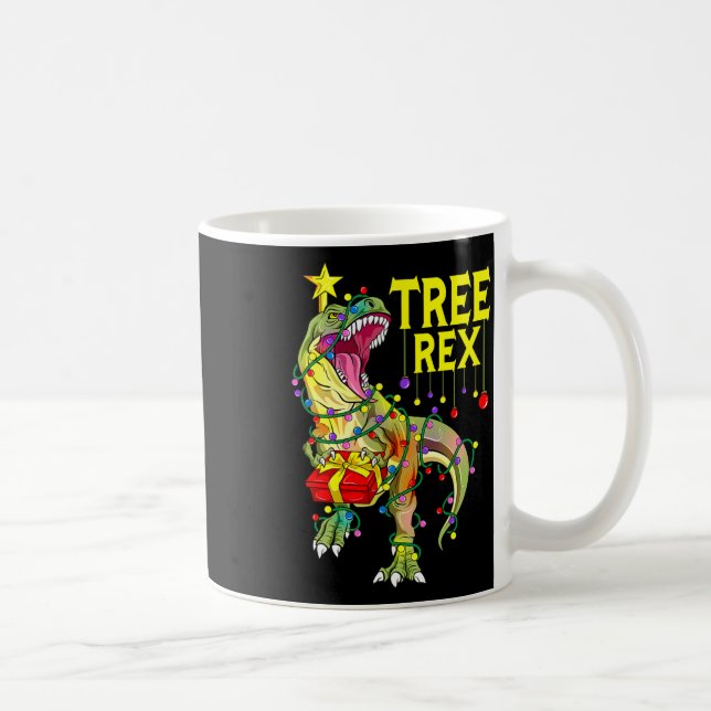 Baum Rex! Lustiger Weihnachts-Paläontologe  Kaffeetasse (Rechts)