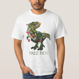 Baum Rex Weihnachtsdinosaurier T-Shirt