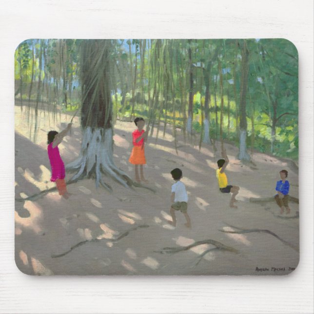 Baum-Schwingen-Elefant-Insel Bombay 2000 Mousepad (Vorne)