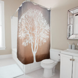 Baum-Silhouette-Design 204 Duschvorhang
