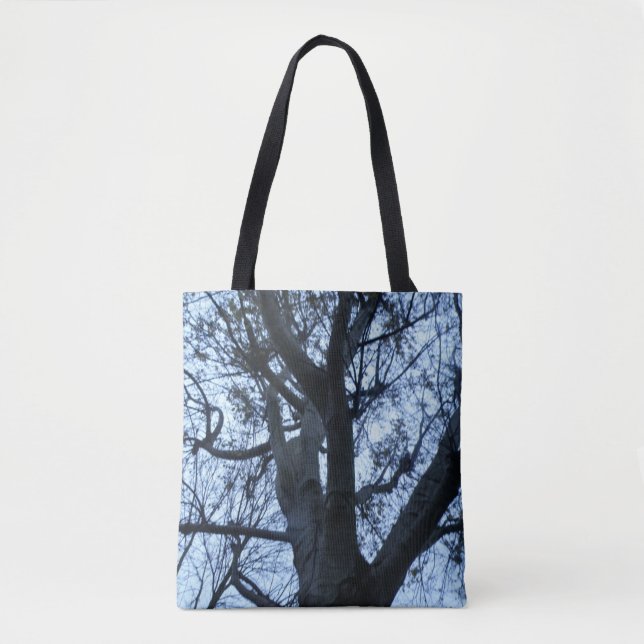 Baum Silhouette Tote Bag Tasche (Vorderseite)
