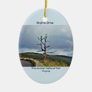 Baum Skyline Drive Keramik Ornament