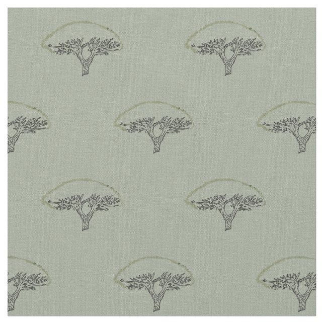 Baum, Socotra Dragon Tree Zeichnend Gewebe Stoff (Nahaufnahme)