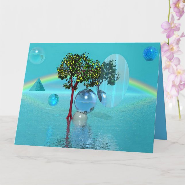 Baum Sphere Karte (Orchidee)