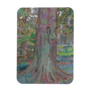 Baum-Stamm, 1916 (Öl auf Leinwand) Magnet