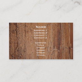 Baum-Stamm-Bild-Karte Visitenkarte
