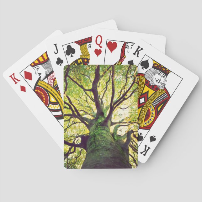 Baum-Umarmen Spielkarten (Rückseite)